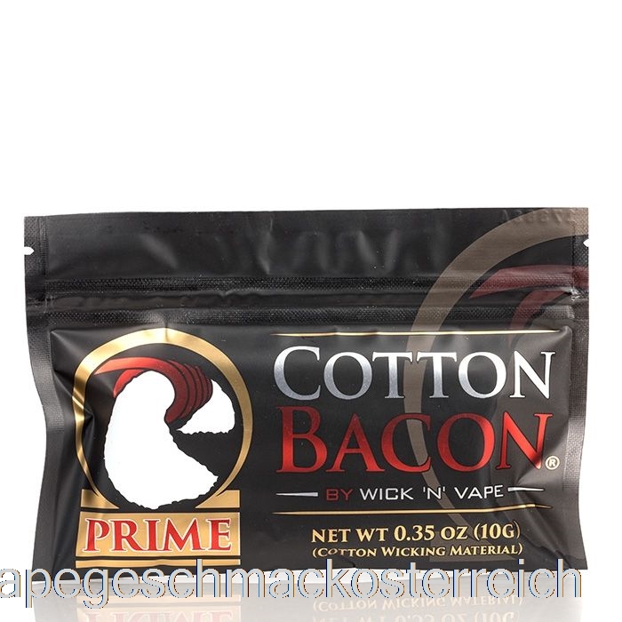 Wick 'n' Vape Bio-Baumwolle Bacon Prime Vape Geschmack